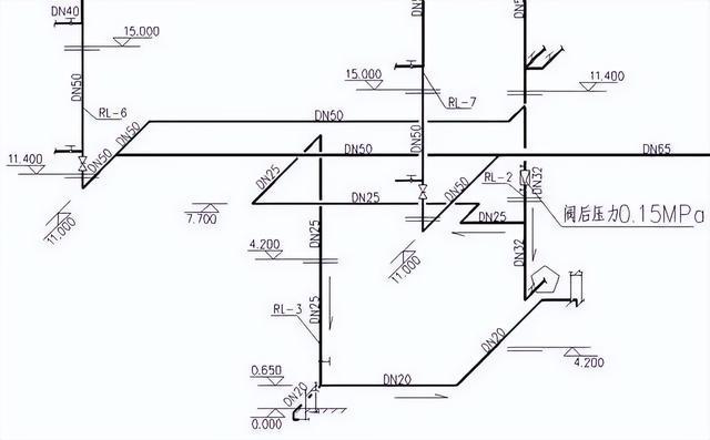 三层热水回水系统图实例施工，连十层图纸都有！快快学习一波！