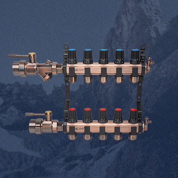 乐鱼体育在线（中国）官方登录入口古铜色黄铜锻造集分水器