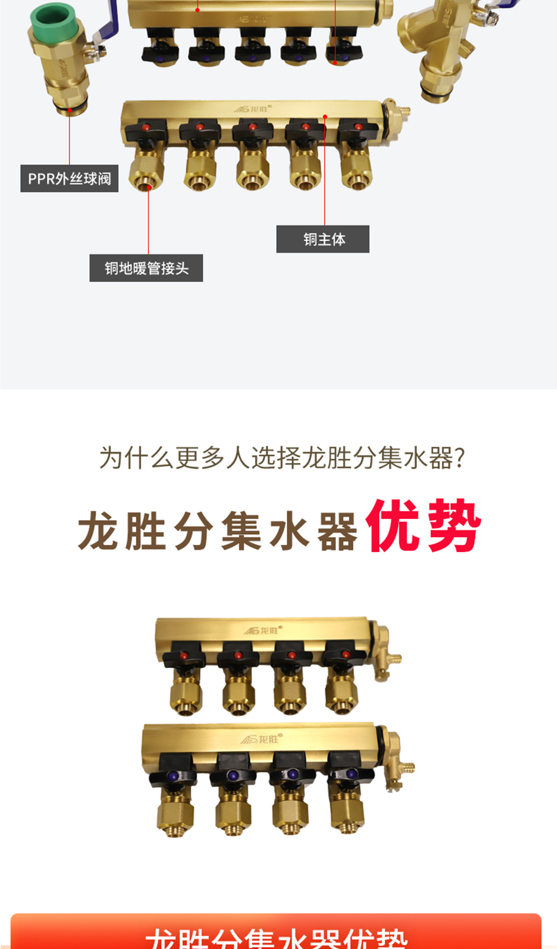 乐鱼体育在线（中国）官方登录入口黄铜本色集分水器